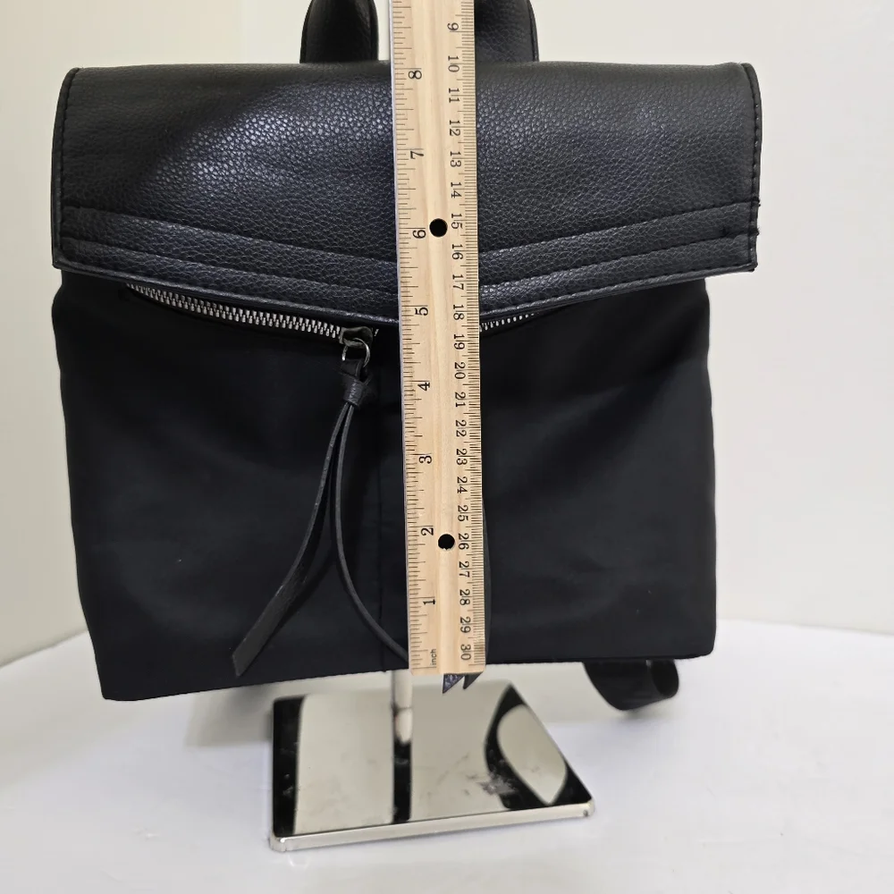 BOTKIER New York Mini Trigger Backpack Purse Faux Leather‎ Black Travel